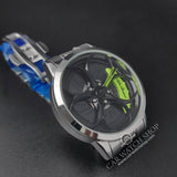alfa romeo qv 3D wheel watch wristwatch orologio green calipers stelvio giulia quadrifoglio