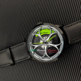 Alfa romeo 3d wheel watch green calipers giulia stelvio qv quadrifoglio wristwatch orologio
