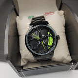 Alfa Romeo quadrifoglio 3D wheel watch wristwatch orologio