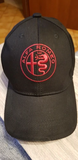 Alfa romeo black cap hat with red stitched logo stelvio giulia 159 giulietta f1 racing qv quadrifoglio