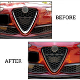 Alfa Romeo Giulia Carbon Fiber Front Grill Grille Scudetto after before