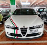 Italian Flag stripe sticker 1m x 15cm