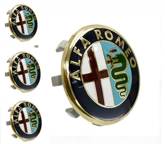 Alfa Romeo 60mm Wheel Center Hub Cap Original Style logo/emblem/badge 147 145 155 156 159 166 mito giulia giulietta qv quadrifoglio stelvio