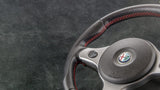alfa romeo 159 ti leather red stitching steering wheel