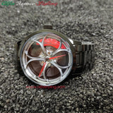 alfa romeo giulia stelvio qv 3D wheel leather watch red calipers
