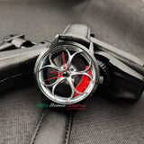 alfa romeo stelvio spider quadrifoglio qv sz rz racing tonale 33 155 uk usa leather 3d wheel watch red calipers