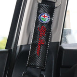 2x Alfa Romeo seat belt carbon fiber cover