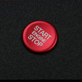 Quadrifoglio Verde red start/stop button-sticker