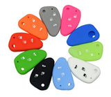 Silicone Rubber Car Key alfa romeo Cover Case For 147 166 156 GT Flip Folding Key High Quality 3 Buttons 10 Colors