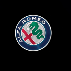 alfa romeo new logo door light projector laser led plug and play 1 year warranty
