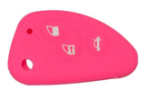 alfa romeo 147 156 166 GT Silicone Key Cover 3 Buttons pink