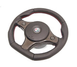 alfa romeo 159 brera spider modified steering wheel red stitching leather carbon fiber