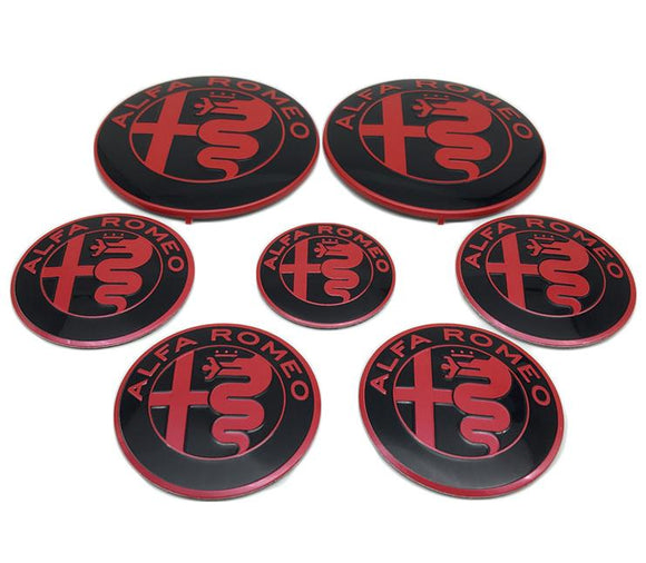 7x Alfa Romeo Logo Sticker/Emblem/Wheel caps – Alfa Styling