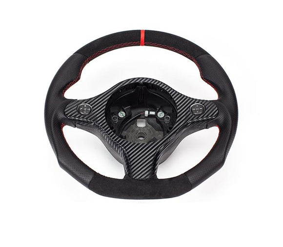 The steering wheel is something touch and look at everyday. Why not make it into something that shows your style?  Product specifications: Material: Leather + Alcantara   Package includes: 1x Modified Steering wheel for 159 / Brera / Spider