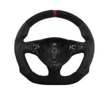 alfa romeo 156 modified steering wheel alcantara leather red stitching racing