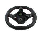 Modified sport steering wheel for Alfa Romeo 147 156 GT made of premium leather with red stitching