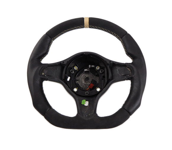 alfa romeo 159 ti brera spider alcantara leather modified steering wheel with beige stitching