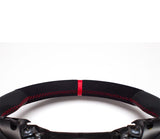 Modified Steering wheel for 147 GT GTV GTA alcantara red stitching