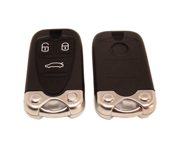 3 BUTTON FLIP KEY SHELL WITH UNCUT BLADE AND BATTERY HOLDER FOR ALFA ROMEO 159 BRERA    Feature: Materials: Plastic Buttons:3 Button Key Blank: Yes  Logo Sticker:  No Transponder Chip:  No Electronics/Battery:  No Color: As the picture shows 100% Brand New Package Included:   1 X  Key Shell