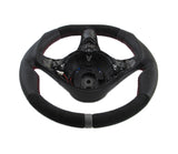 alfa romeo 156 modified steering wheel alcantara leather red black line