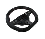 Alfa Romeo 147 156 GT leather and alcantara with red stitching and black racing line steering wheel