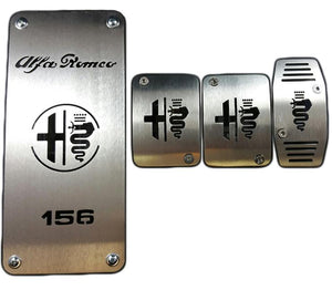 alfa romeo 156 stainless steel pedals with logo
