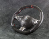 Modified steering wheel Alfa Romeo 147 156 GT red stitching alcantara steering wheel