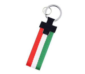 Decorate your key with Alfa Romeo Italian flag  logo keychain for any Alfa Romeo model - Alfa Romeo Accessories alfa romeo giulia stelvio 159 156 147 quadrofoglio logo emblem giulietta mito perfect gift