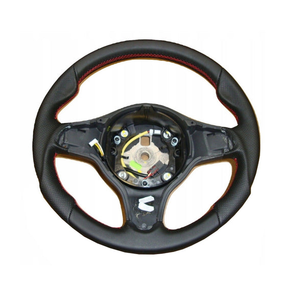 alfa romeo 159 ti brera spider leather steering wheel with red stitching